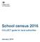 School census COLLECT guide for local authorities