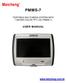PMMS-7.  USER MANUAL PORTABLE MULTI-MEDIA SYSTEM WITH 7 INCHES COLOR TFT LCD (PMMS-7)