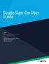 Single Sign-On User Guide. Cvent, Inc 1765 Greensboro Station Place McLean, VA