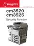 cm3520 cm3525 Security Function