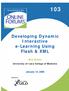 Developing Dynamic Interactive e-learning Using Flash & XML