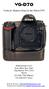VG-D70. Vertical / Battery Grip for the Nikon D70