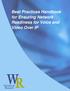 Best Practices Handbook for Ensuring Network Readiness for Voice and Video Over IP