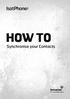 Synchronise your Contacts