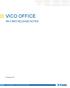 VICO OFFICE R6.5 MR2 RELEASE NOTES