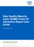 Data Quality Maturity Index (DQMI) Power BI Interactive Report User Guide