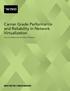 Carrier Grade Performance and Reliability in Network Virtualization