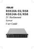 RS920A-E6/RS8 RS924A-E6/RS8 2U Rackmount Server User Guide