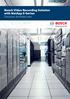 Bosch Video Recording Solution with NetApp E-Series Solution Architecture