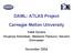DAML: ATLAS Project Carnegie Mellon University