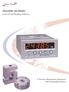 TRACKER 240 SERIES. Load Cell and Weighing Indicators. A Precision Measurement Instrument with Outstanding Features