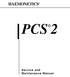 HAEMONETICS PCS 2. Service and Maintenance Manual