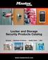 Locker and Storage Security Products Catalog