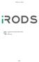 irods Manual Author: Renaissance Computing Institute (RENCI) Version: Date: page 1