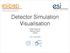 Detector Simulation Visualisation