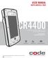 CR4400 USER MANUAL NORTH AMERICA, EMEA. Compatible with Apple iphone 5, 5s and SE, and ipod 6 th Generation