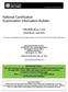 National Certification Examination Information Bulletin