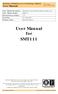 User Manual for SMT111