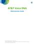 AT&T Voice DNA Administrator Guide