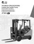 TECHNICAL SPECIFICATIONS Cushion Gas Forklift Trucks GC15S/GC18S-5 & GC20SC-5 GC20E/GC25E/GC30E/GC33E-5 GC20P/GC25P/GC30P/GC33P-5