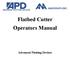 Flatbed Cutter Operators Manual. Advanced Plotting Devices
