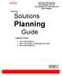Finishing Solutions Planning Guide