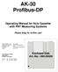 AK-30 Profibus-DP Operating Manual for Axis Cassette with PNT Measuring Systems Please keep for further use!