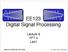 EE123 Digital Signal Processing