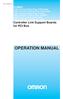 OPERATION MANUAL. Controller Link Support Boards for PCI Bus