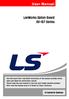User Manual. LonWorks Option Board SV-iS7 Series. LS Industrial Systems