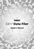 Installing the QY Data Filer What is the QY Data Filer? How to start the QY Data Filer QY Data SMF Data QY Control Error Messages