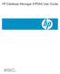 HP Database Manager (HPDM) User Guide