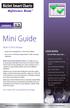 Mini Guide. Reference Rows TM. New in this release LOOK INSIDE. For more info:  to see how you can