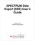 SPECTRUM Data Export (SDE) User s Guide