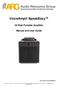VoiceAmp SpeakEasy. 30 Watt Portable Amplifier. Manual and User Guide