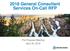 2018 General Consultant Services On-Call RFP. Pre-Proposal Meeting April 30, 2018