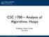 CSC 1700 Analysis of Algorithms: Heaps