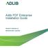 Adlib PDF Enterprise Installation Guide PRODUCT VERSION: 5.3