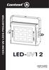 12X3W UV LEDS PROJECTOR LED- 12 USER GUIDE