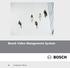 Bosch Video Management System. Configuration Manual