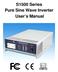 S1500 Series Pure Sine Wave Inverter User s Manual