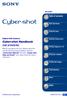 Cyber-shot Handbook DSC-S750/S780. Table of contents. Index VCLICK!