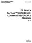 FR FAMILY SOFTUNE TM WORKBENCH COMMAND REFERENCE MANUAL