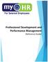 For Salaried Employees Professional Development and Performance Management