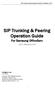 SIP Trunking & Peering Operation Guide