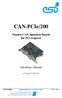 CAN-PCIe/200. Passive CAN-Interface Board for PCI Express. Hardware Manual. to Product C.2042.xx