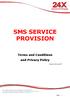 SMS SERVICE PROVISION
