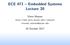 ECE 471 Embedded Systems Lecture 20