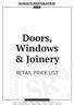 Doors, Windows & Joinery