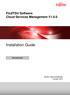 FUJITSU Software Cloud Services Management V Installation Guide. Windows(64)